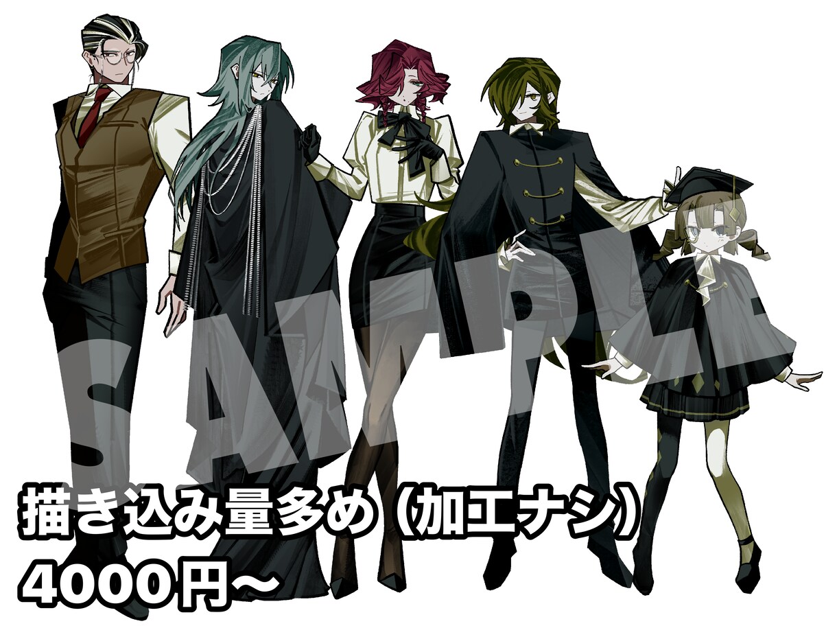 立ち絵制作いたします シンプルでパキッとした塗りでキャラを引き立たせます イメージ3