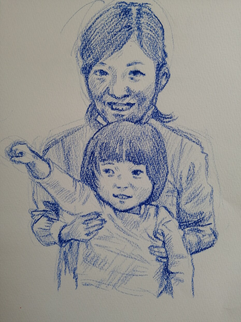 人物やペットなど特徴を捉えて描きます 優しいタッチで、鉛筆や色鉛筆など生き生きと表現します。 イメージ5