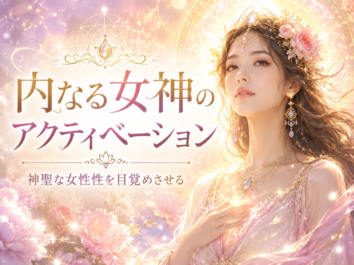 内なる女神のアクティベーションします 自己愛を高め、神聖な女性性の体現 イメージ1