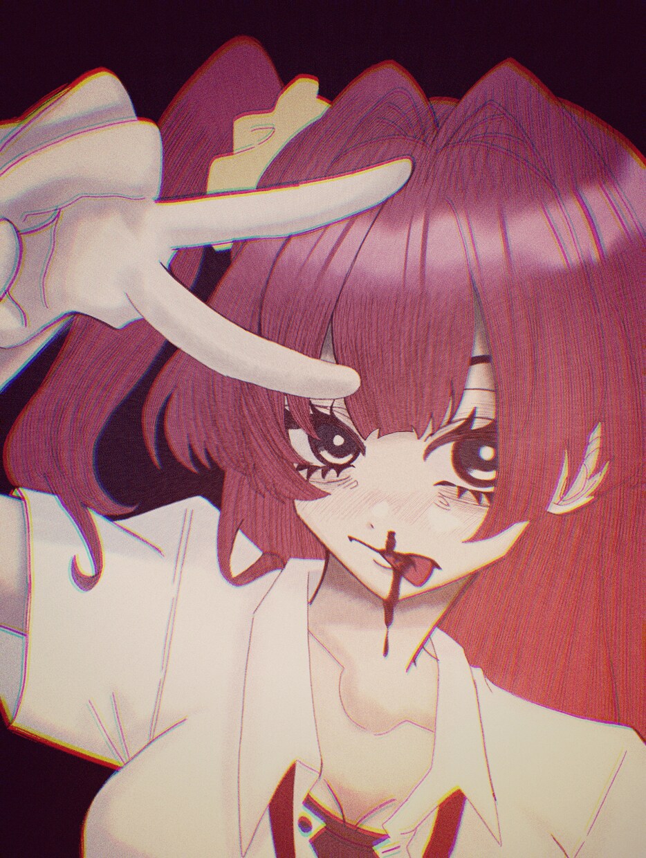 可愛い病み系の絵を描きます オリキャラさんお描きします！男性キャラや動物も可能です！ イメージ9