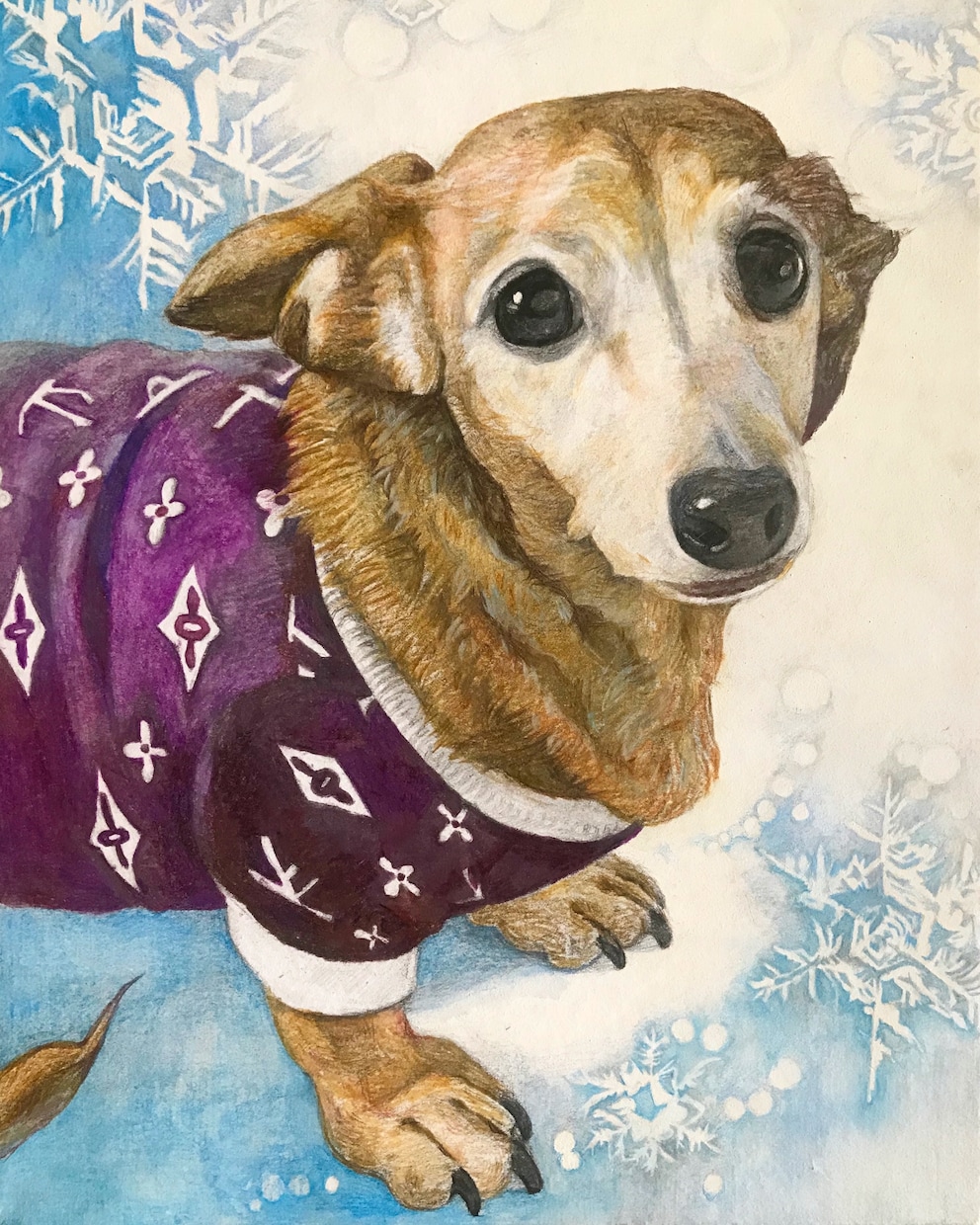 写真からリアルな鉛筆・色鉛筆の似顔絵をお届けします 動物好きな画家が心を込めて絵がきます。 イメージ4