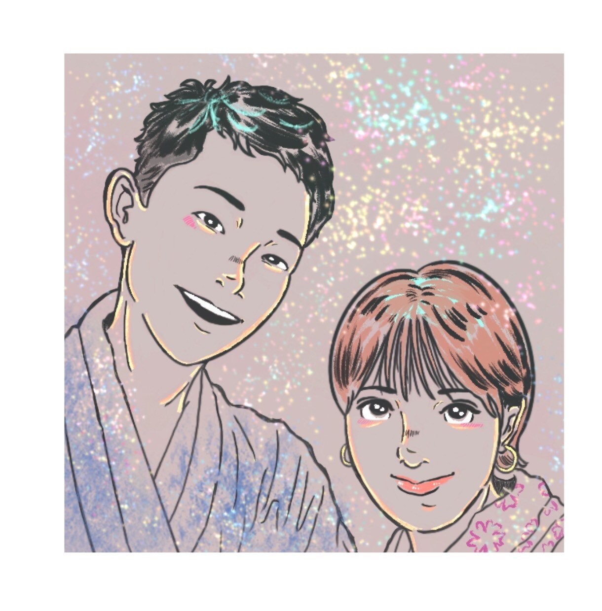 お客様のお写真を素敵なイラストにします 可愛い待ち受け⭐︎アイコン⭐︎ヘッダー⭐︎お作りします。 イメージ2