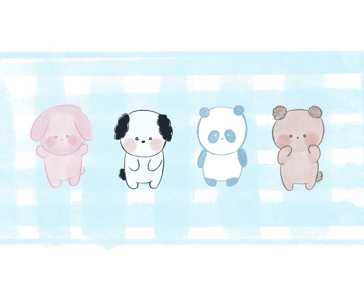 ゆるくて可愛い動物のイラストを描きます アイコンなどに使えるゆるい動物イラストを描きます イメージ4