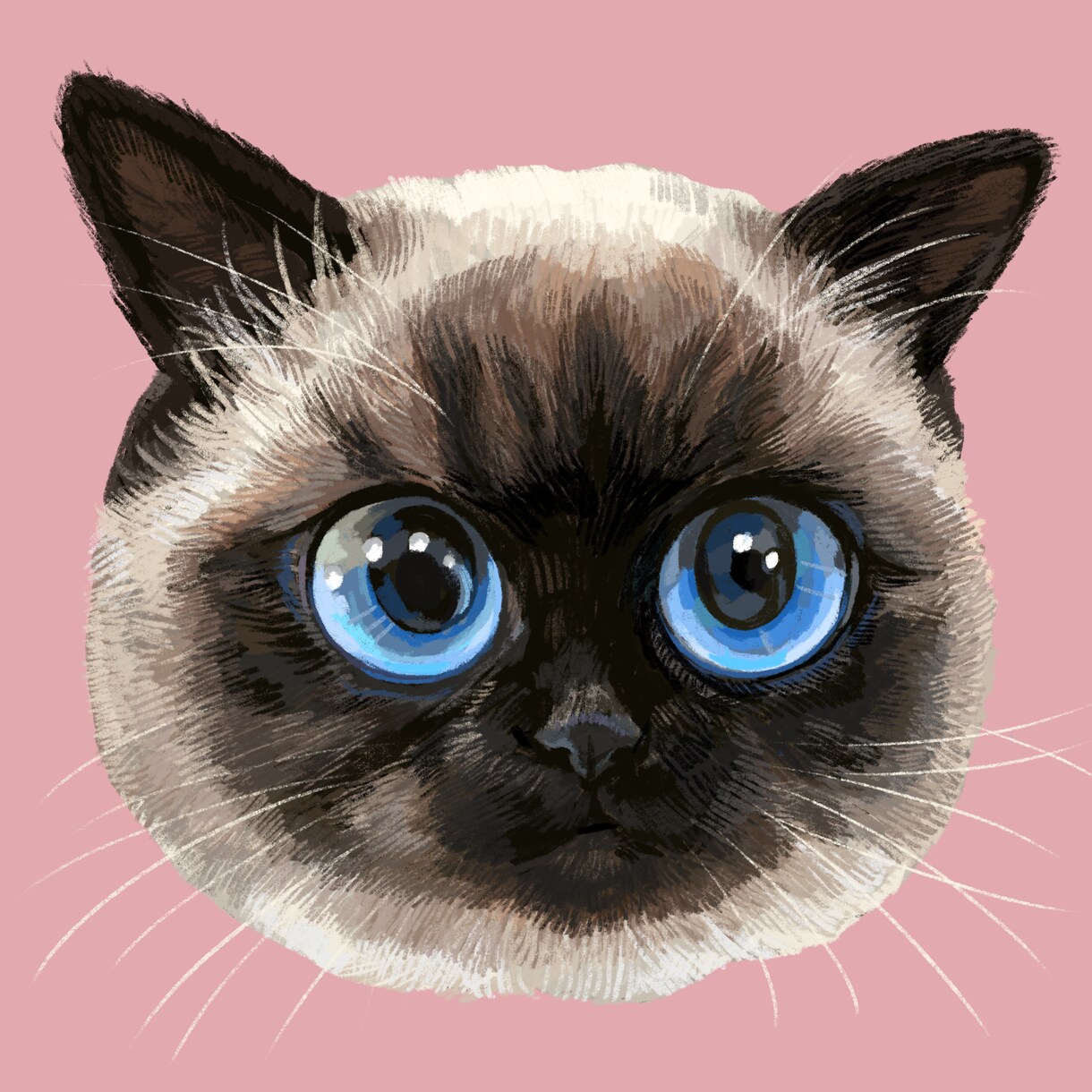 可愛くてオシャレなペットの絵描きます お顔のアップがかわいい似顔絵です！ イメージ3