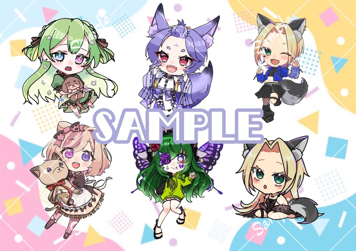 配信者様のサムネイルやグッズイラストなど描きます 動画サムネイル、配信サムネイル、グッズイラストなど対応可能！ イメージ2
