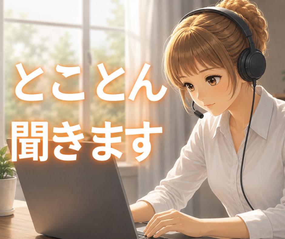 どうしても考えてしまうこと、とことん付き合います 納得できない、後悔、消化しきれないこと、気が済むまで聞きます イメージ1