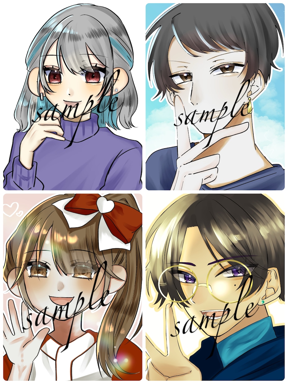 SNS用アイコン描きます SNSに使用できるアイコンを描かせていただきます！ イメージ1