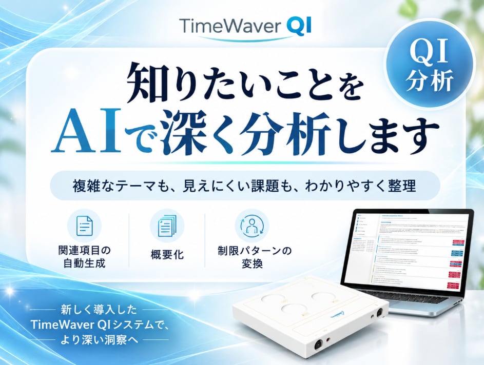 AI×量子で知りたいことを深く分析します TimewaverQIで情報フィールドから明確に読み解く イメージ1