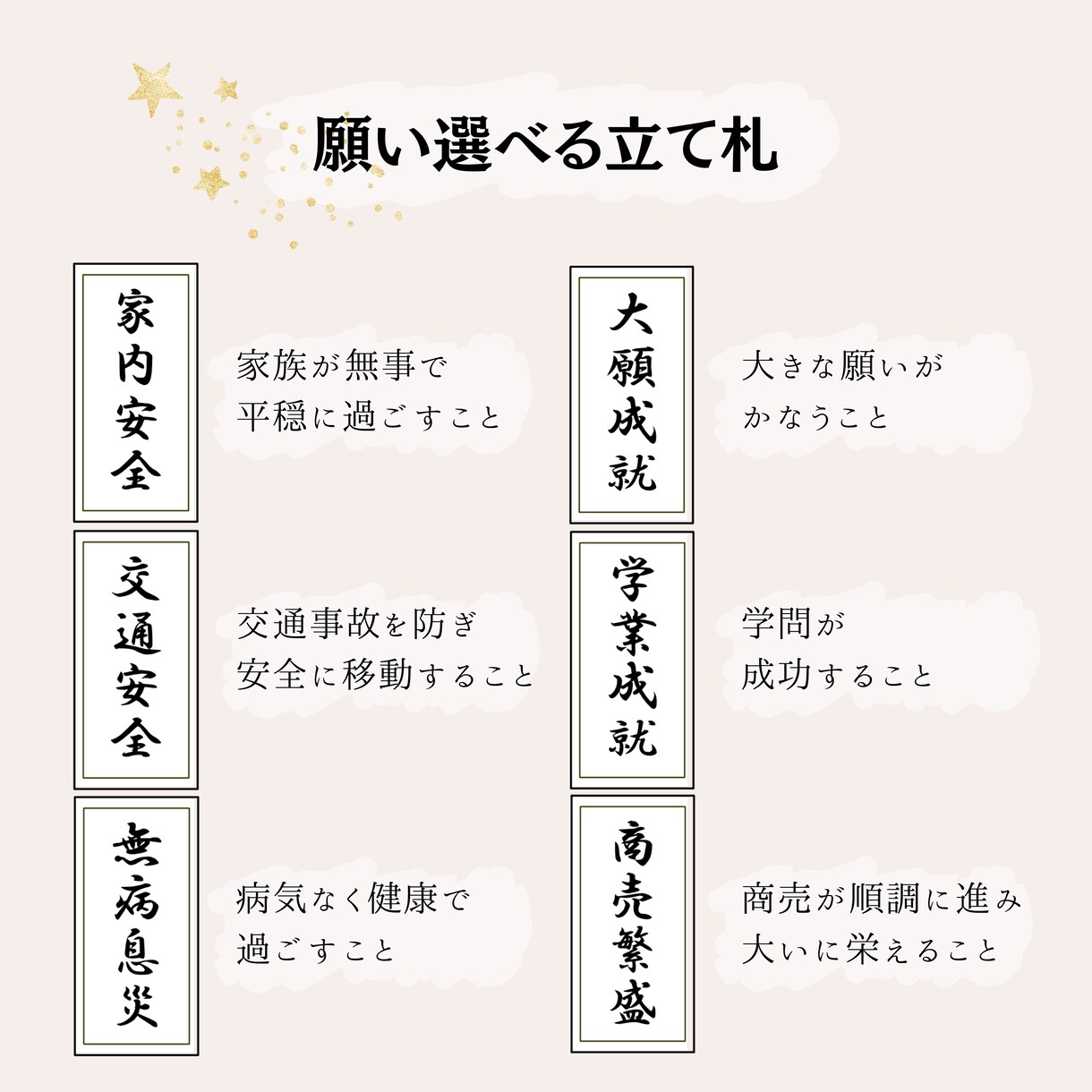 選べる立札　縁起の十二支飾り　作ります 四字熟語の立札が選べる、正月にピッタリの干支飾りです イメージ7