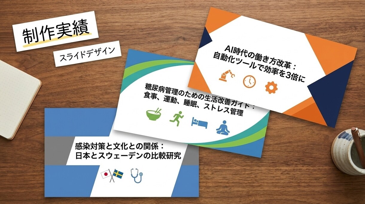 最短で見やすいスライド資料を作成します 最短で見やすく最低限のスライドがほしい方に。発表原稿作成も。 イメージ2