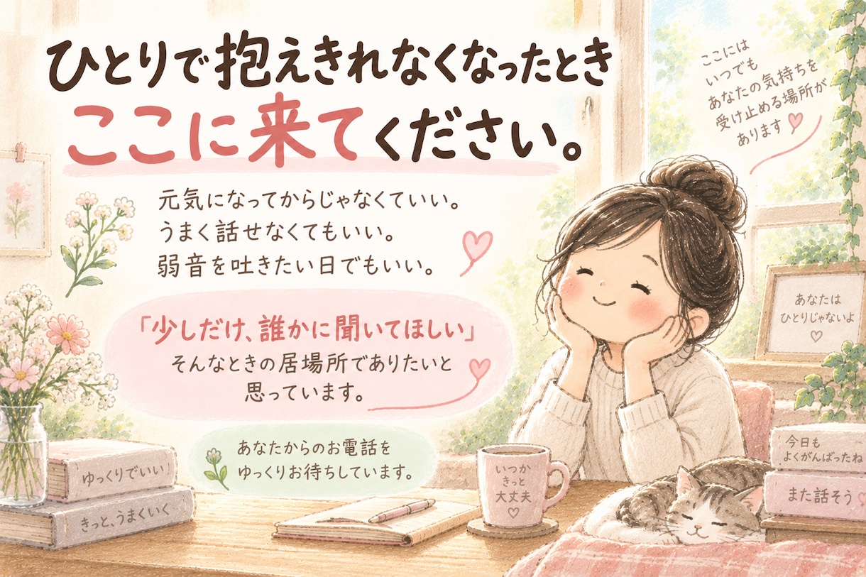 病気や障害で変わった人生に寄り添います 昨日までできたことができなくなった、その苦しさを聴きます イメージ5