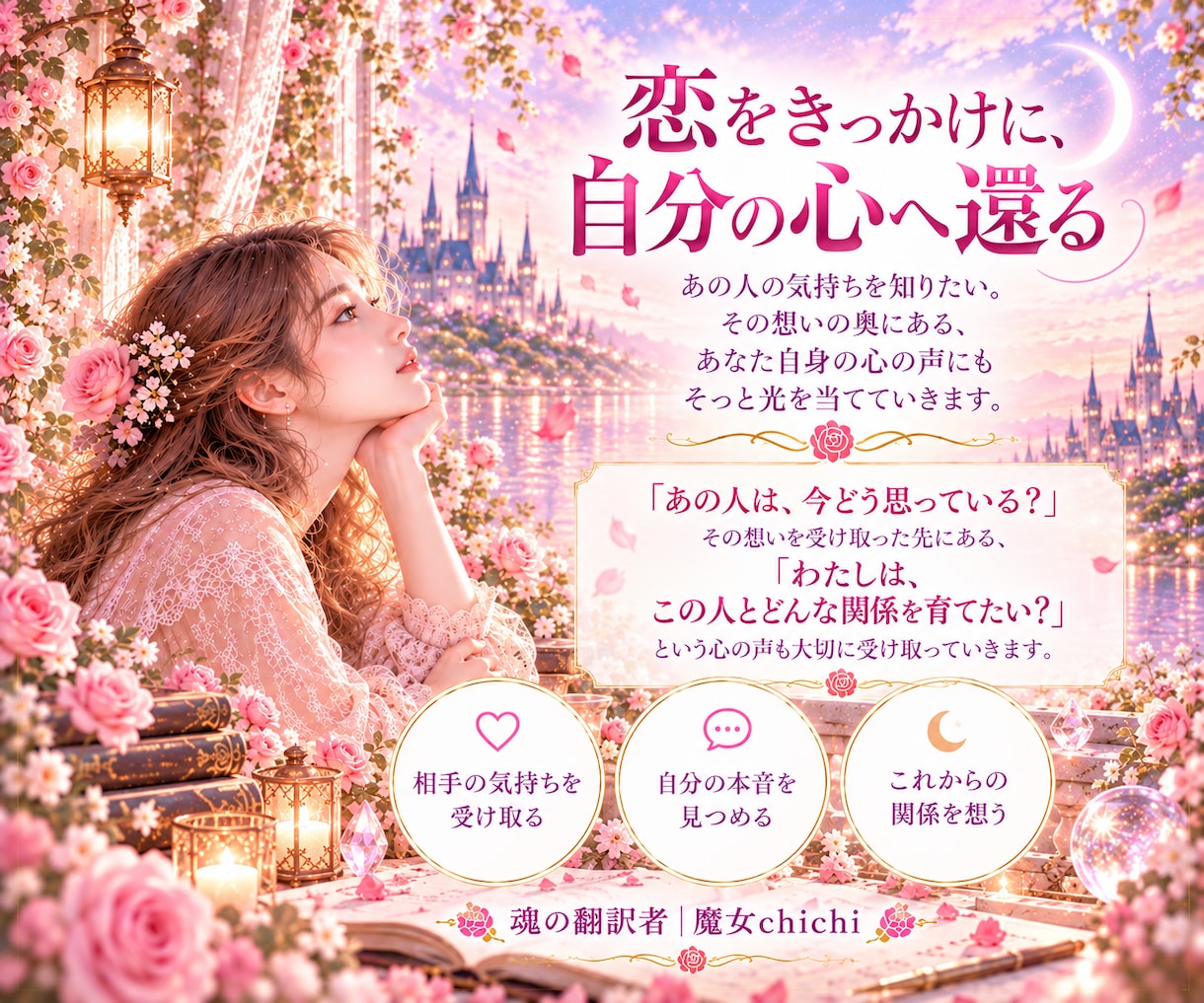 片思いのあの人の気持ちを霊視で読み解きます 好きな人との関係と、あなたの本音を丁寧に読み解きます イメージ4