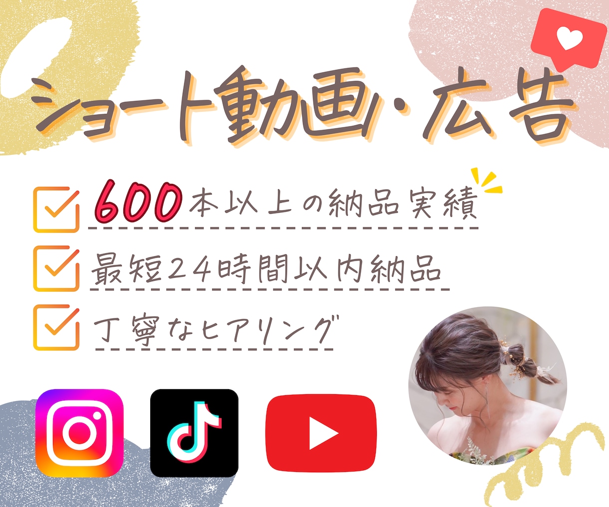 広告動画・ショート動画をお作りします 広告動画・YouTube・リール・TikTokなど イメージ1