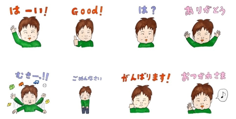手描きの似顔絵LINEスタンプ作成します 唯一無二！！手描きのLINEスタンプ！！ イメージ2