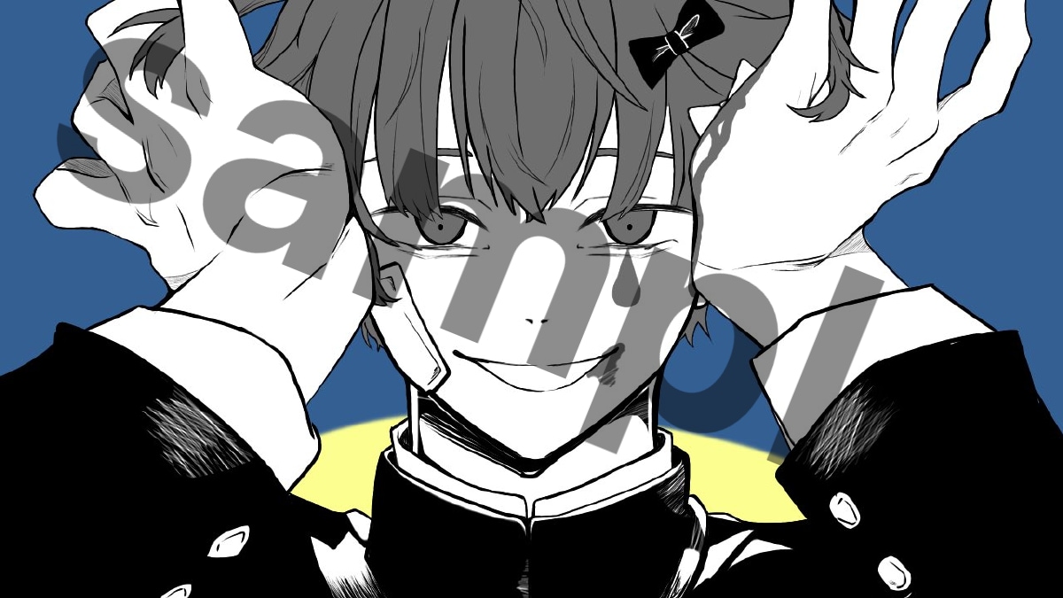 歌ってみたなどのサムネイルを描きます 話し合いを重ね、一緒に理想の絵を創り上げましょう。 イメージ1