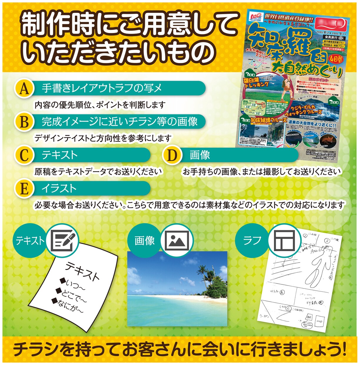 チラシ雑誌広告パンフ等紙媒体中心の制作をしています ウリがきちんと伝わる。仕事をしてくれる広告制作 イメージ3