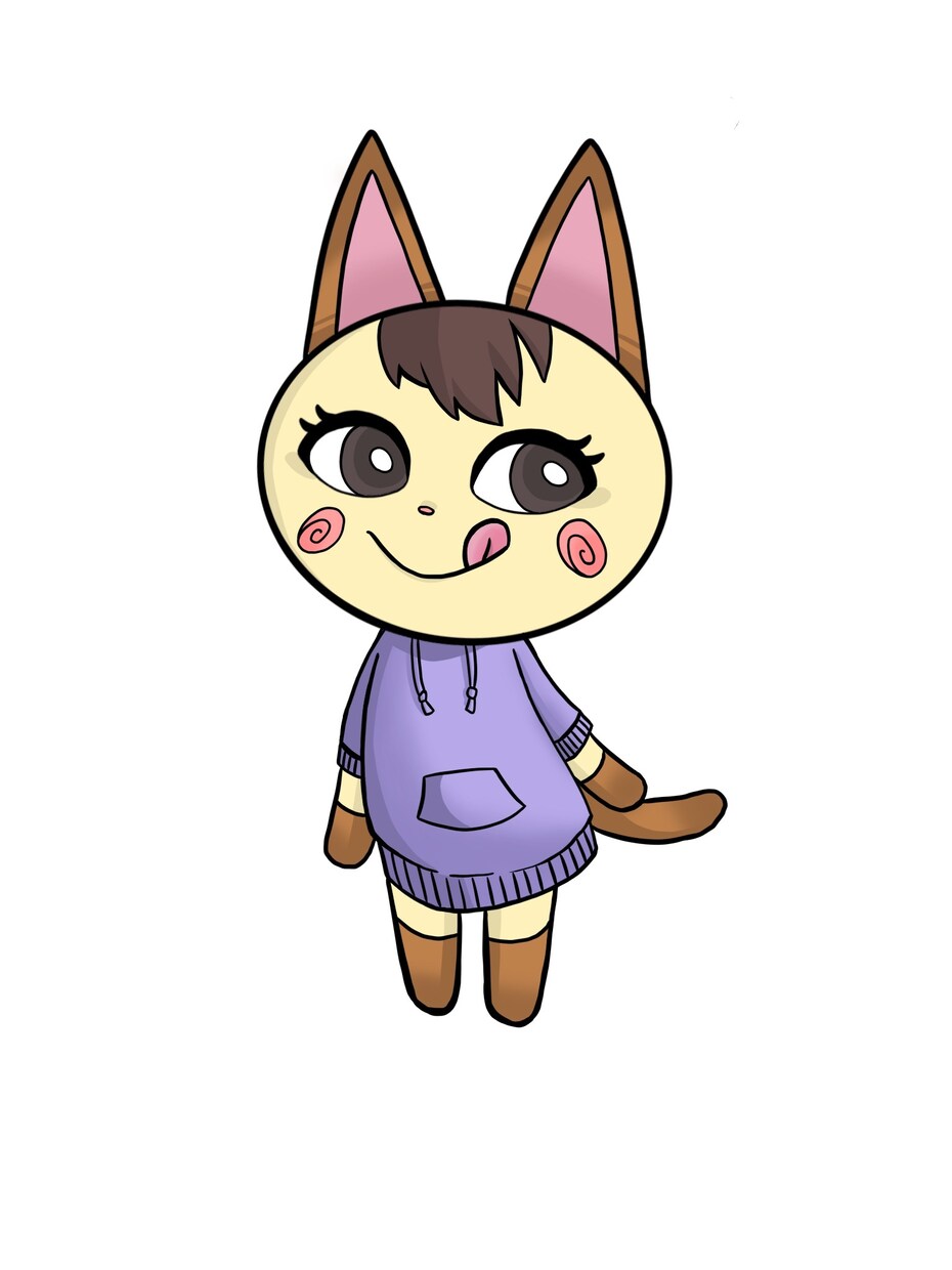 どうぶつの森風イラスト描きます どうぶつの森の住人のようなキャラクターを描きます イメージ2