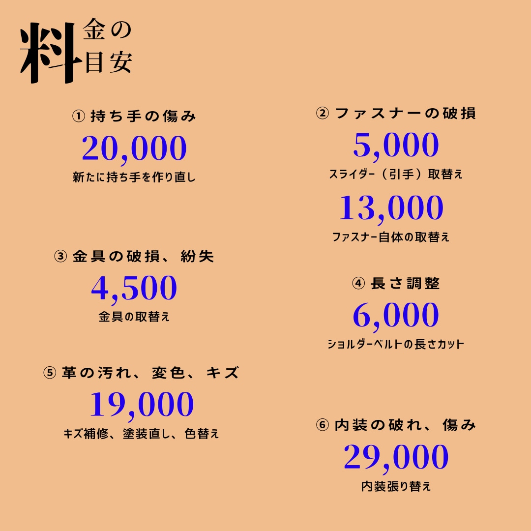 ハンドバッグ、革製品の修理・塗装します 本革のバッグ修理を20年手掛けた職人が完璧な仕事をします イメージ2
