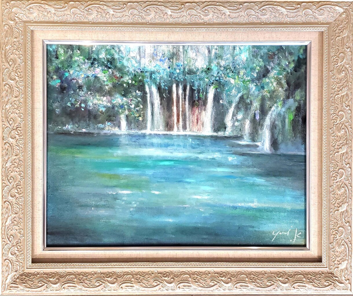 印象派のようなタッチのプロの画家が油絵を制作します サイズ:F6/額付/表紙絵/商用利用/贈答品 イメージ3
