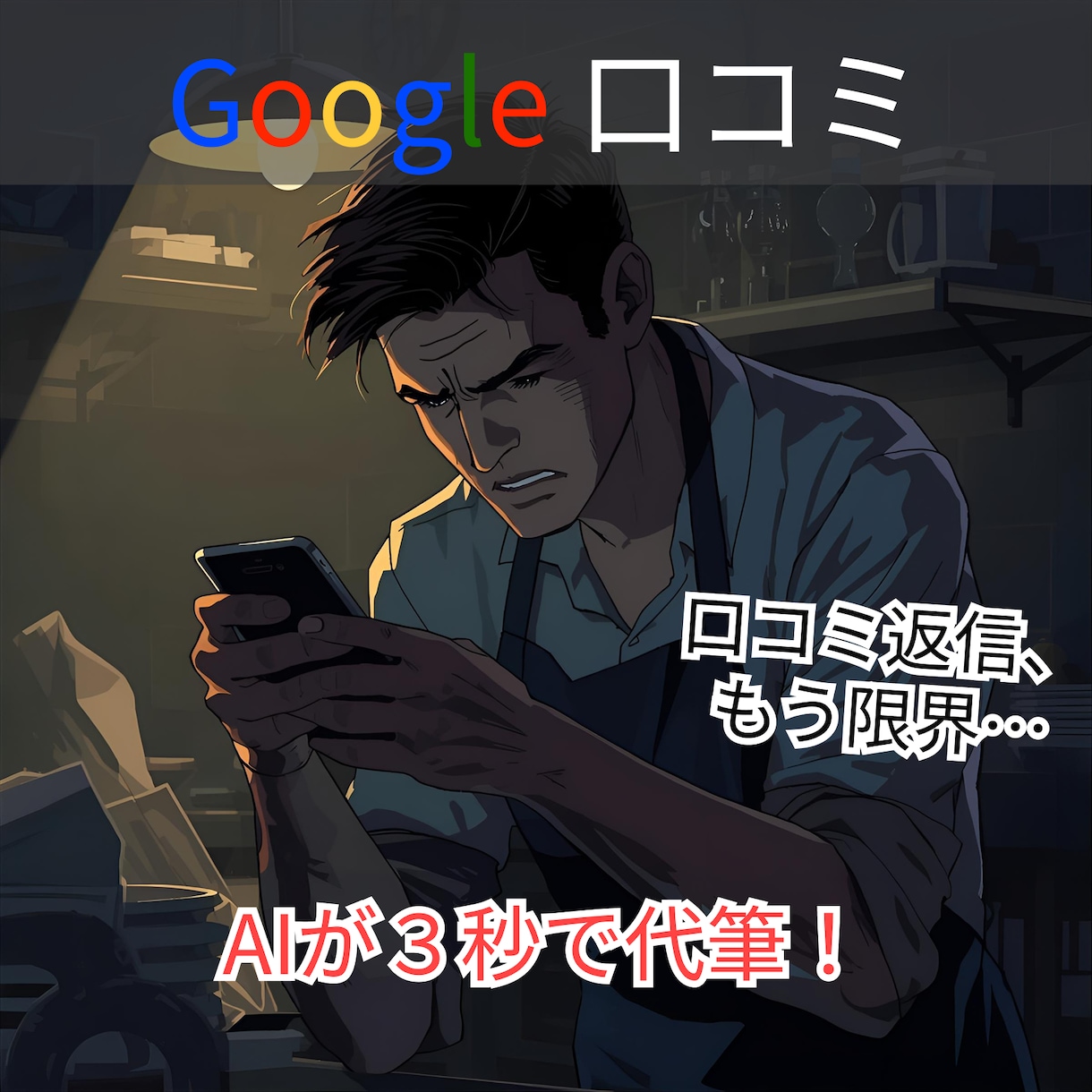 Google口コミ返信をAIが3秒で代筆します 月額0円でMEO対策！権限連携不要で安全なAI返信ツール イメージ1