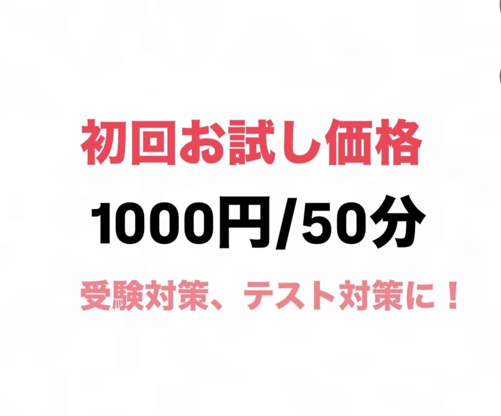 お試し用！中学生をメインに指導します 高校受験の指導が得意です。指導経験を活かして丁寧に教えます イメージ1