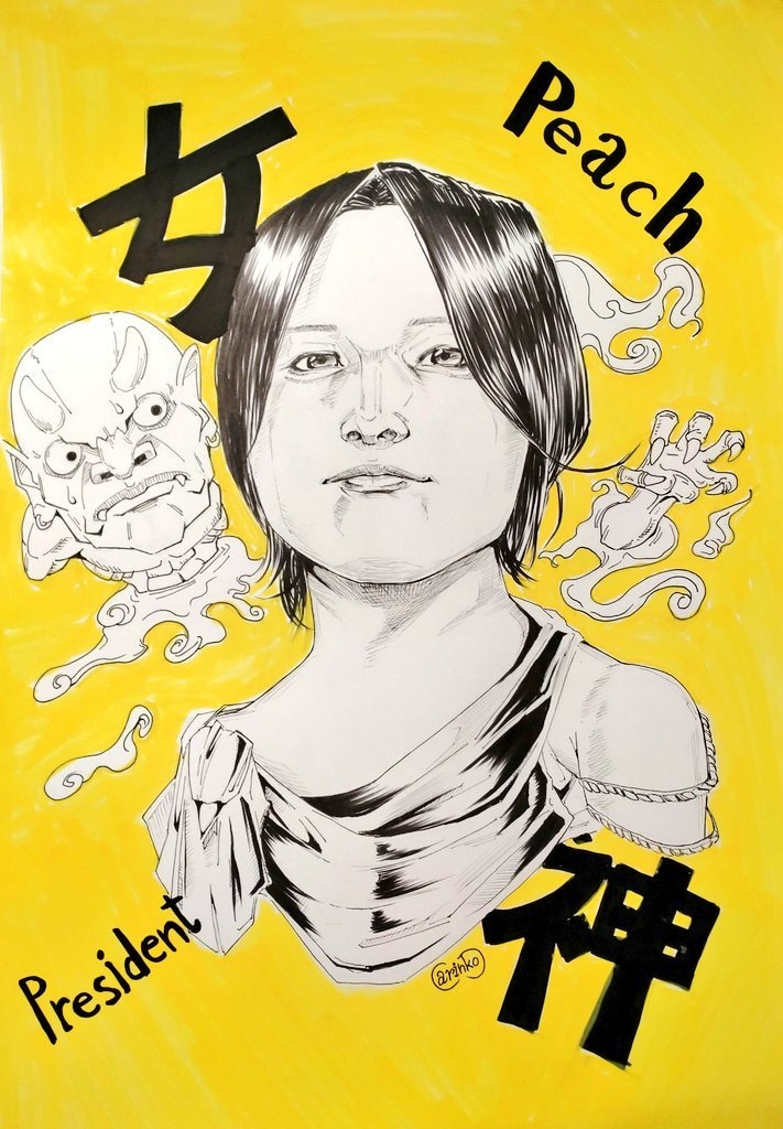 似顔絵はカラーもやっております カラー似顔絵も受け付けております是非 イメージ5