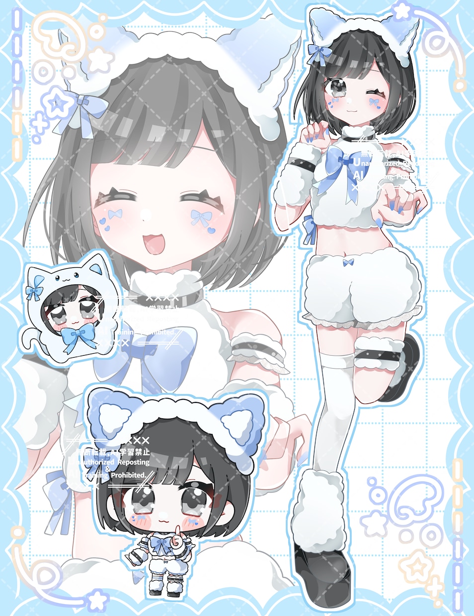 きらふわな目を引く詰め込みイラスト描きます Vtuberさんのキービジュアルやサムネ素材などに！ イメージ3