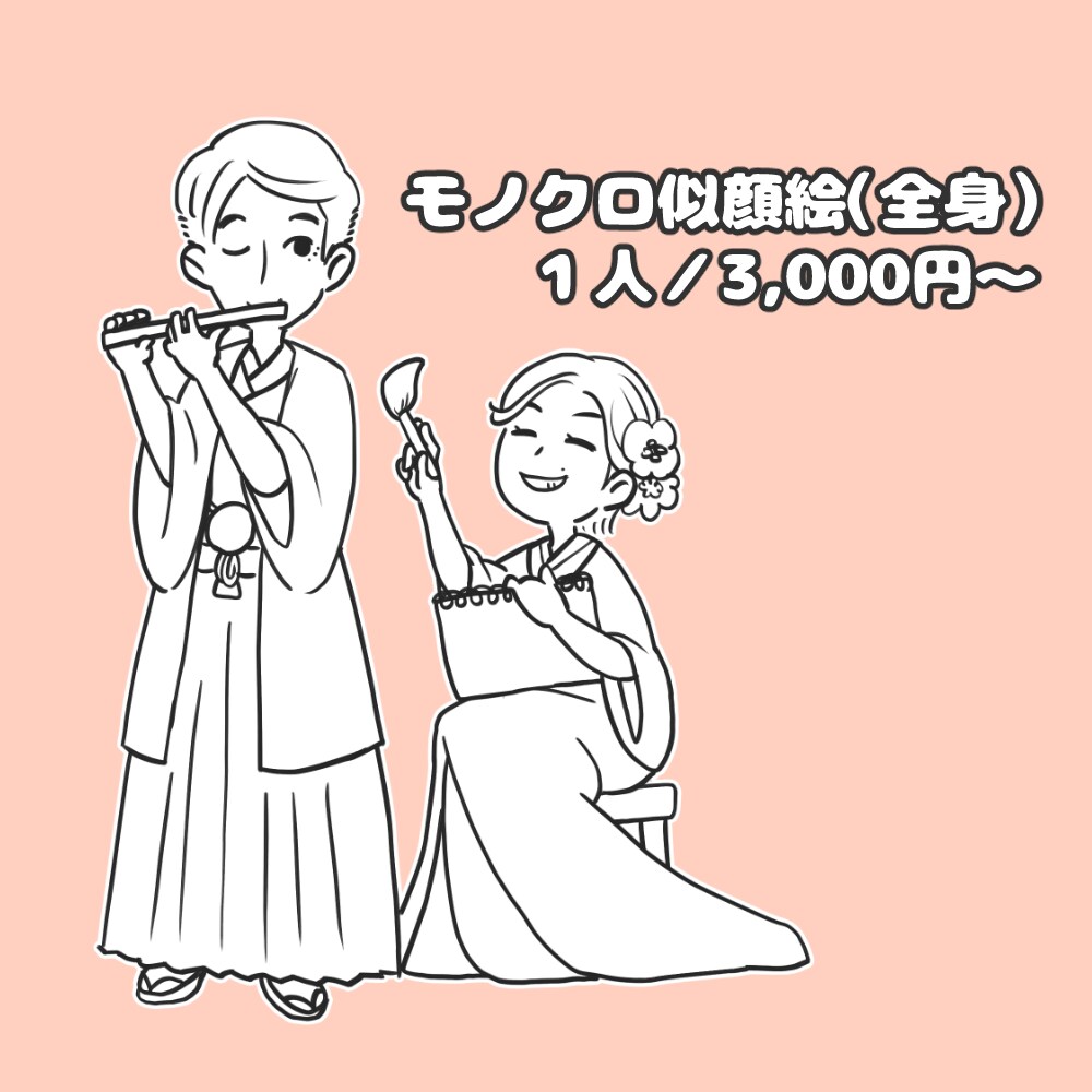 ふわっと似てる！シンプル系の似顔絵を描きます SNS・ブログ・グッズ作成・ウェルカムボード、使い道は沢山！ イメージ4