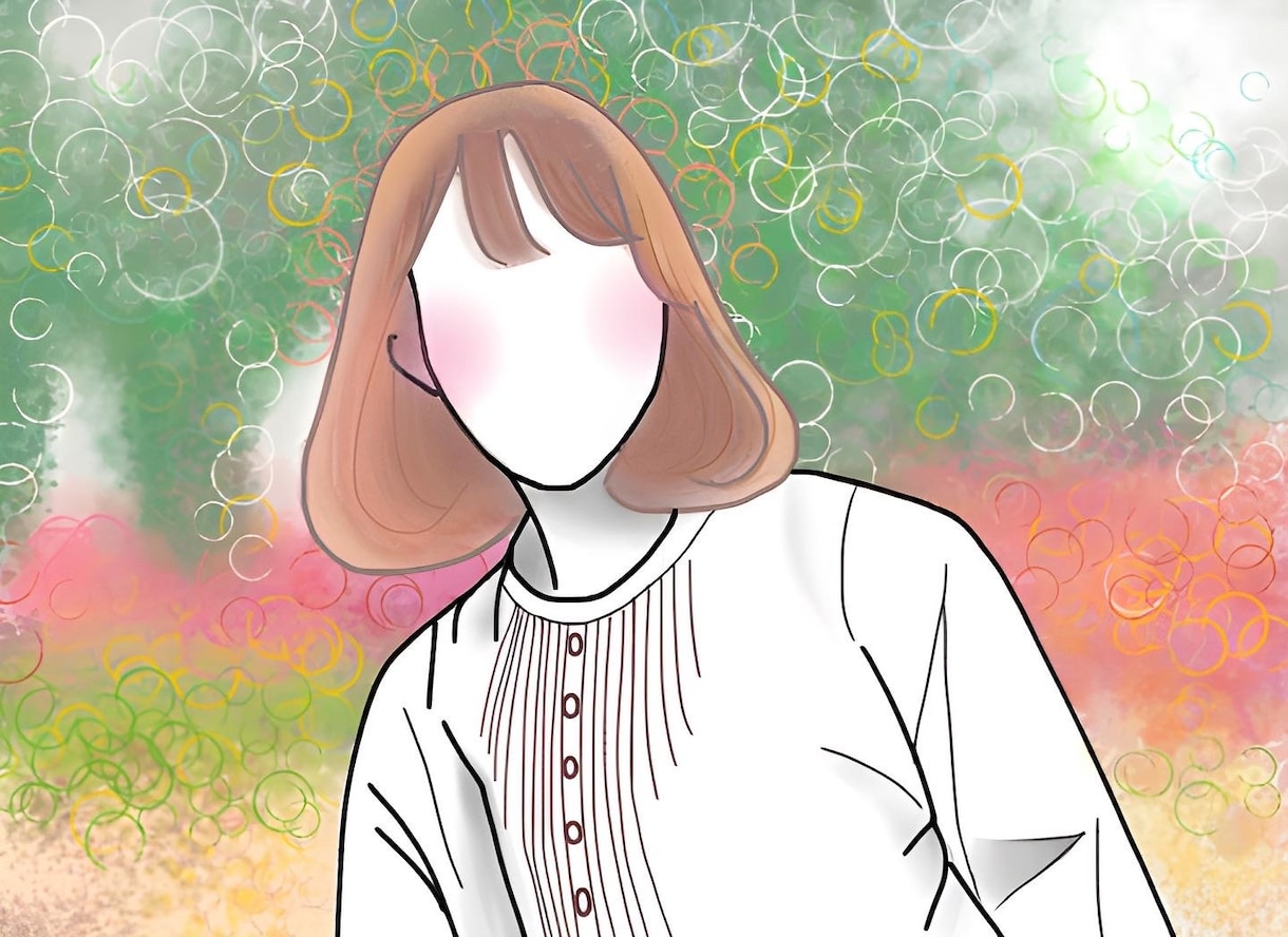 コスパ◎優しい雰囲気のオシャレ線画イラスト描きます 3パターン背景を追加料金なしでお渡し！温もりある絵をあなたに イメージ4