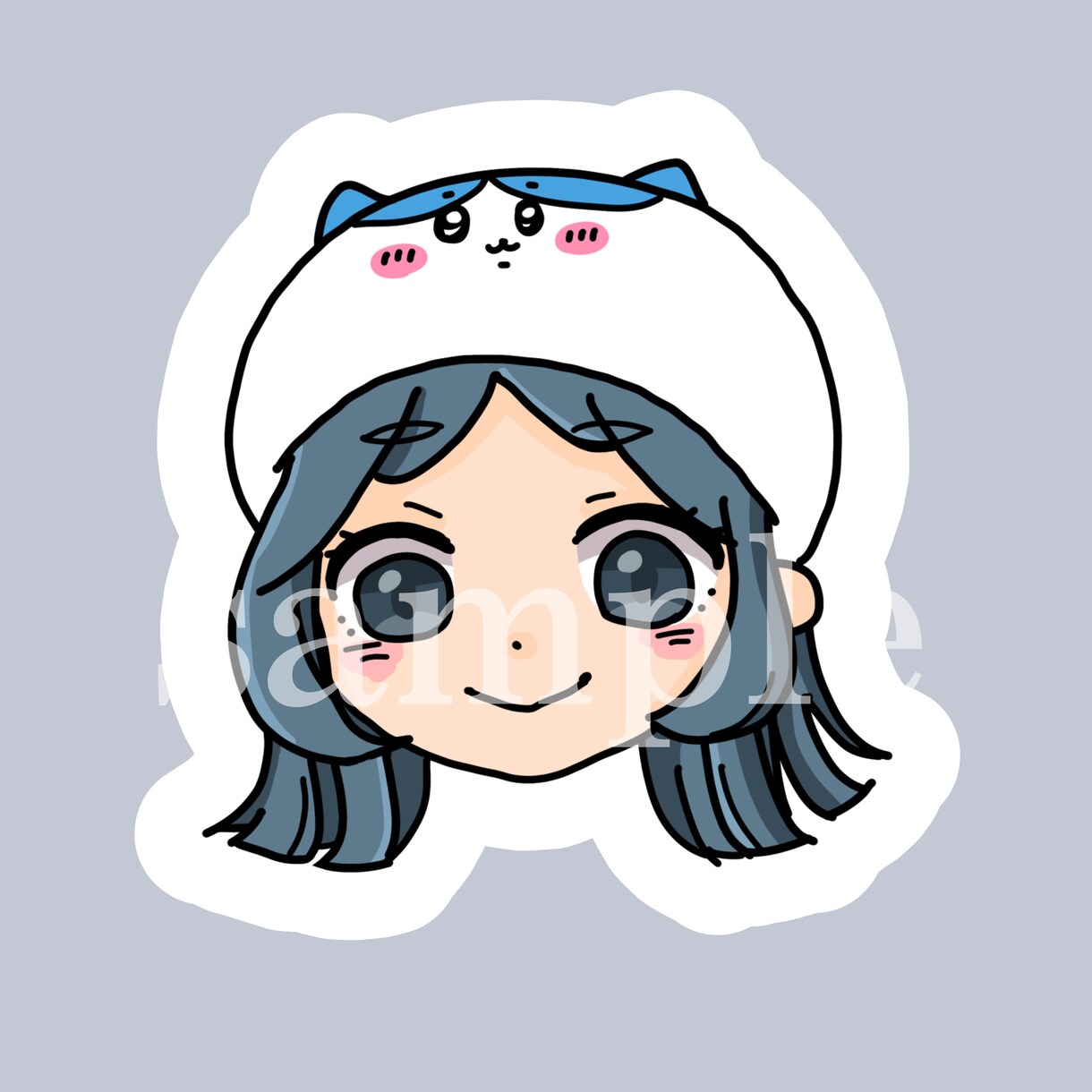 SNS等ゆるめのかわいいアイコン描きます Twitter、Instagramなどに！♡顔隠しにも！ イメージ6