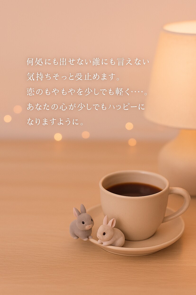 恋のモヤモヤ一緒にほどきます 恋のモヤモヤを話して少しでも心を軽く イメージ2