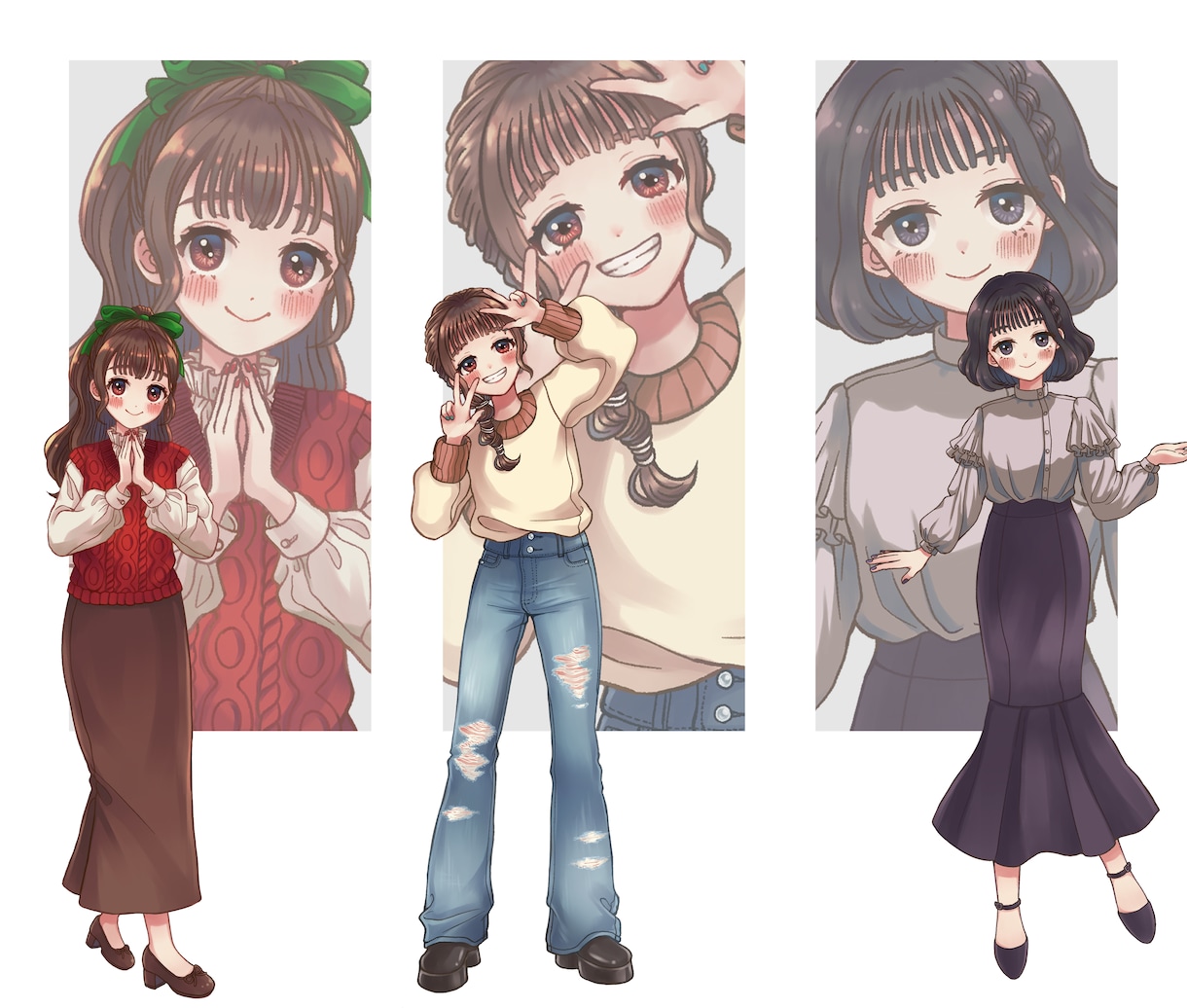 キャラクターの立ち絵作成します VTuber、TRPG、グッズイラスト描きます イメージ2