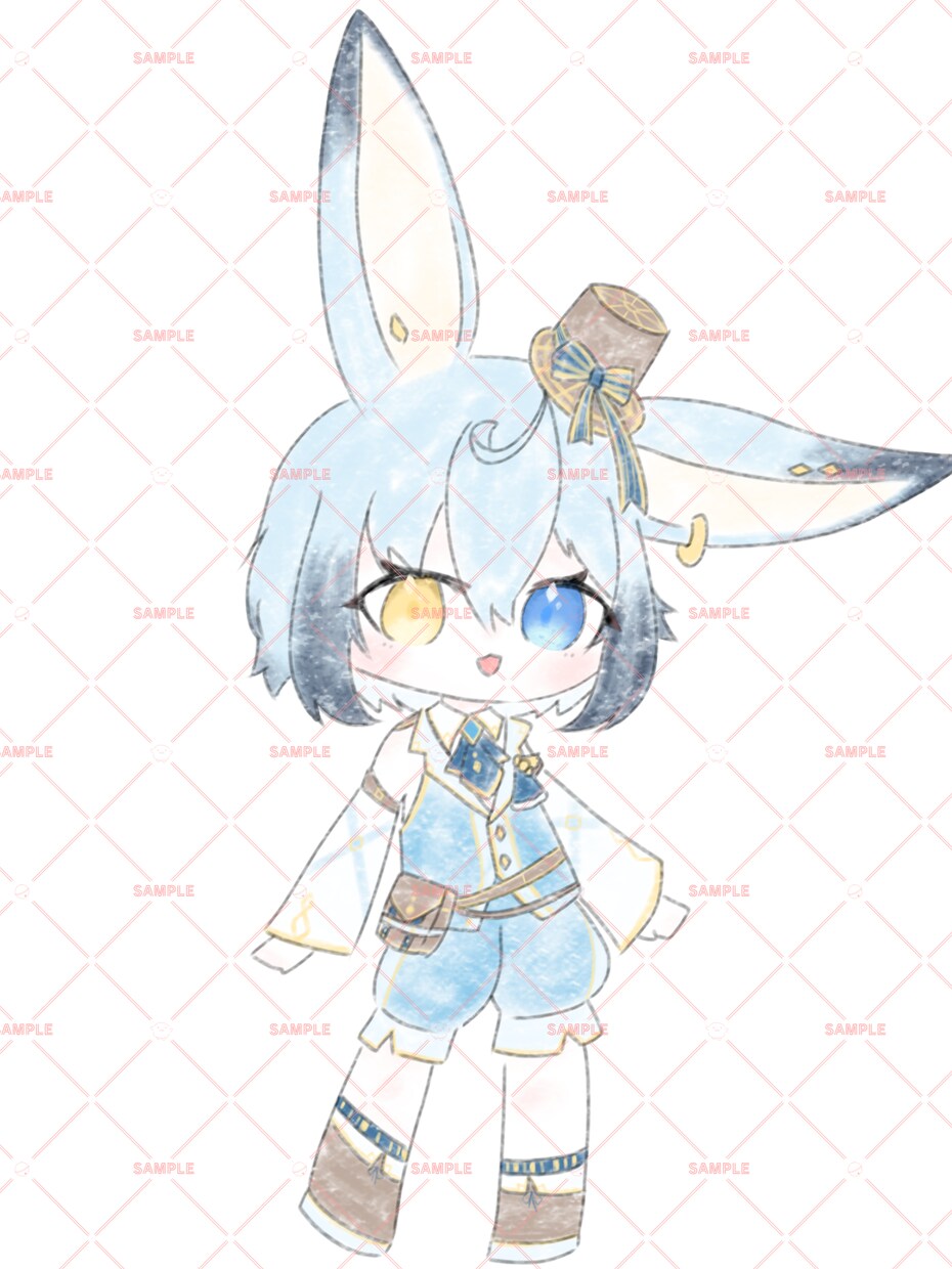 IRIAM、VTuber向け画像製作いたします 色鉛筆風の柔らかい色とあたたかいタッチが得意です イメージ5