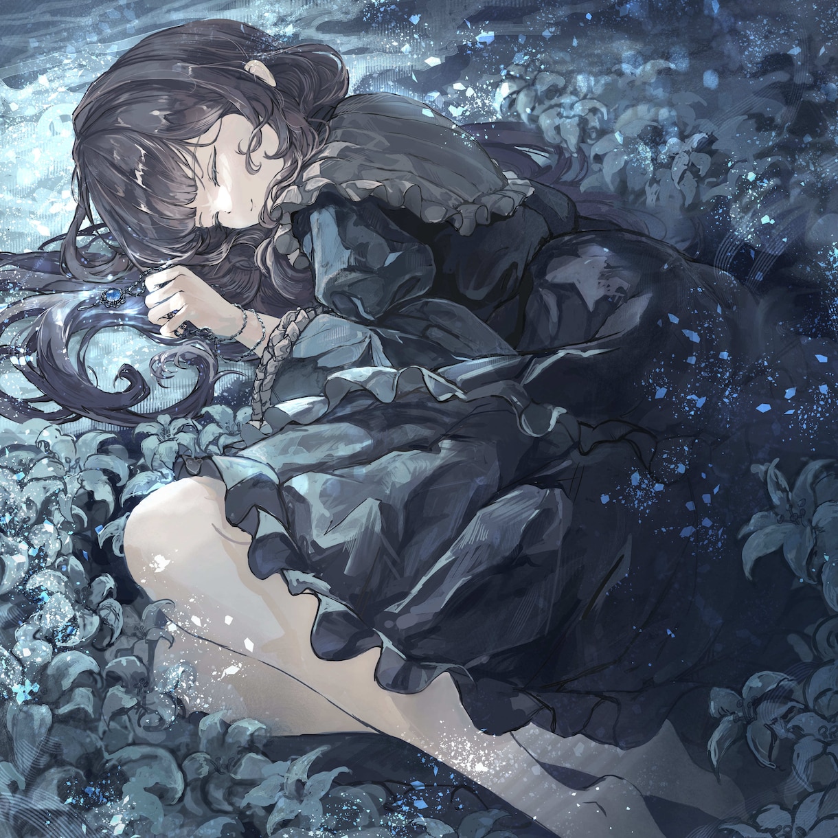 幻想的で美しい世界観の一枚絵を制作します 物語を感じるような、繊細で美しいイラストをお届けします。 イメージ10