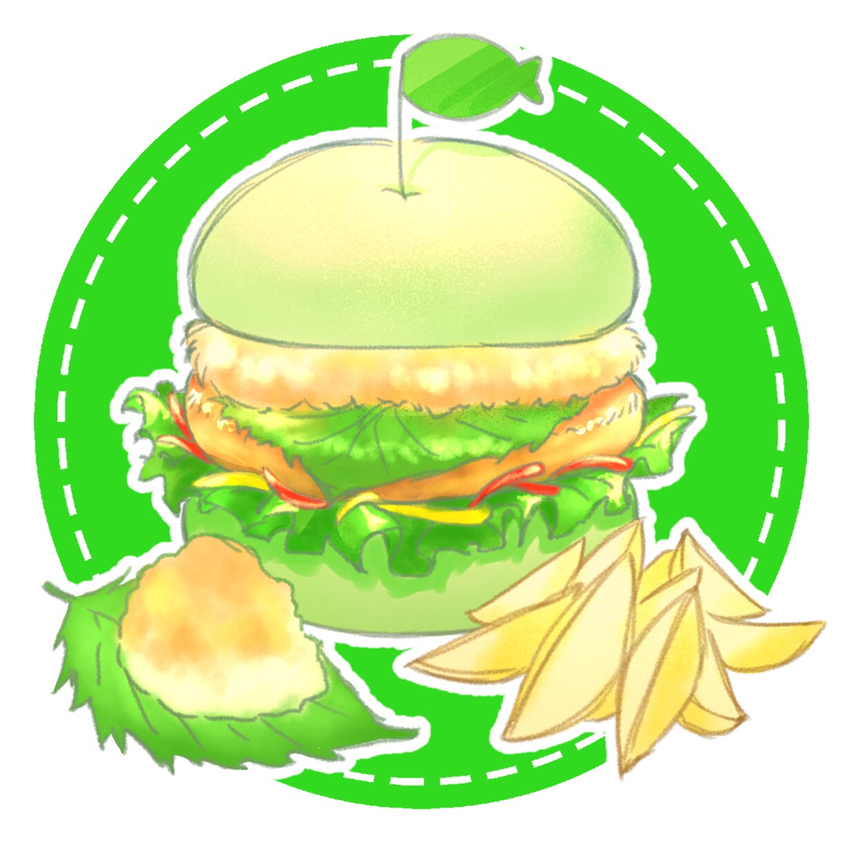 フードメニューのイラストを制作します 新商品や看板メニューなど、PRしたい商品のイラスト描きます！ イメージ1