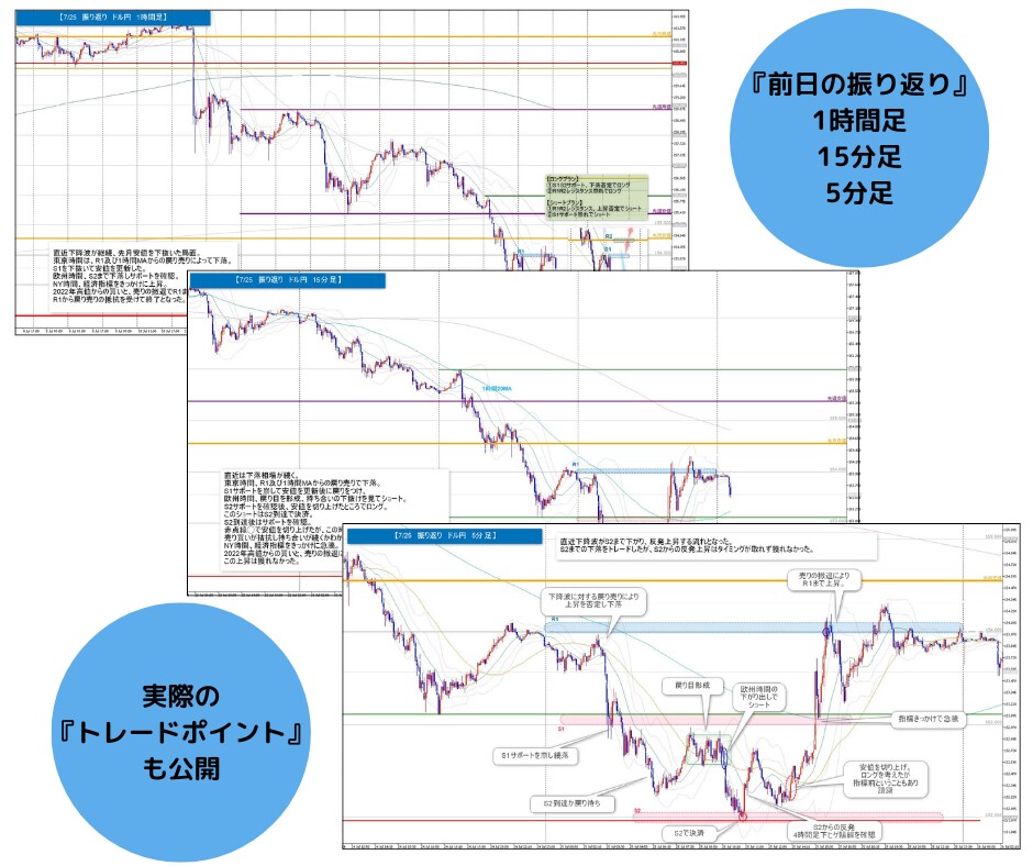 FX相場分析・トレードポイントを毎日配信します 環境認識、エントリー、決済　正しいトレード感覚を知って下さい イメージ3
