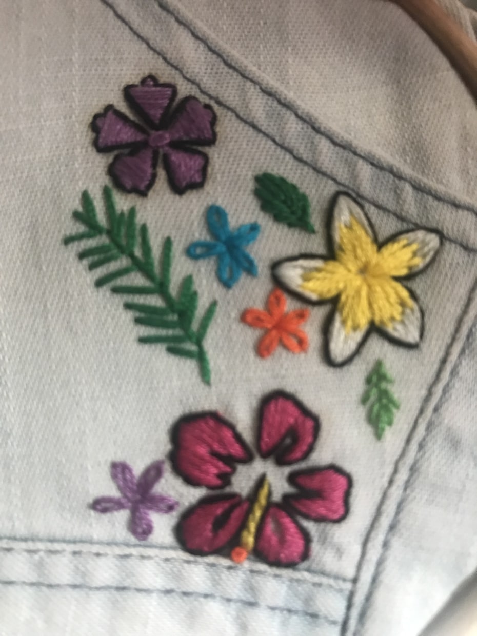 お名前やモチーフなどの手刺繍をさせていただきます お気に入りの持ち物に刺繍を^ ^ イメージ2