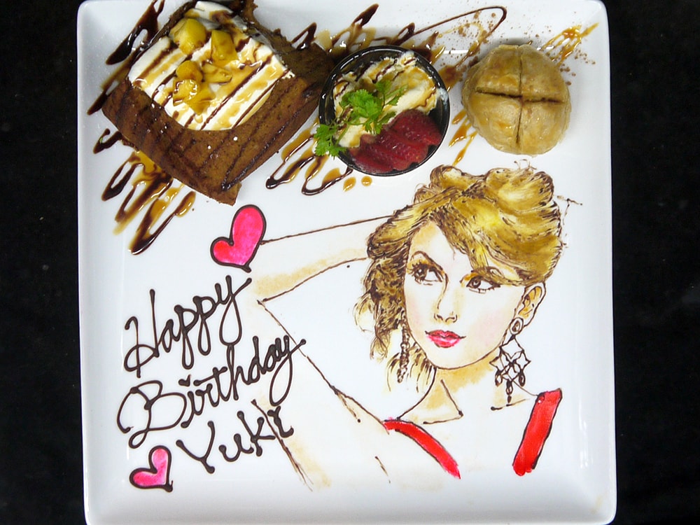 チョコペンでのバースデープレートの描き方教えます イラストを描いたワンランク上のバースデープレート イメージ7