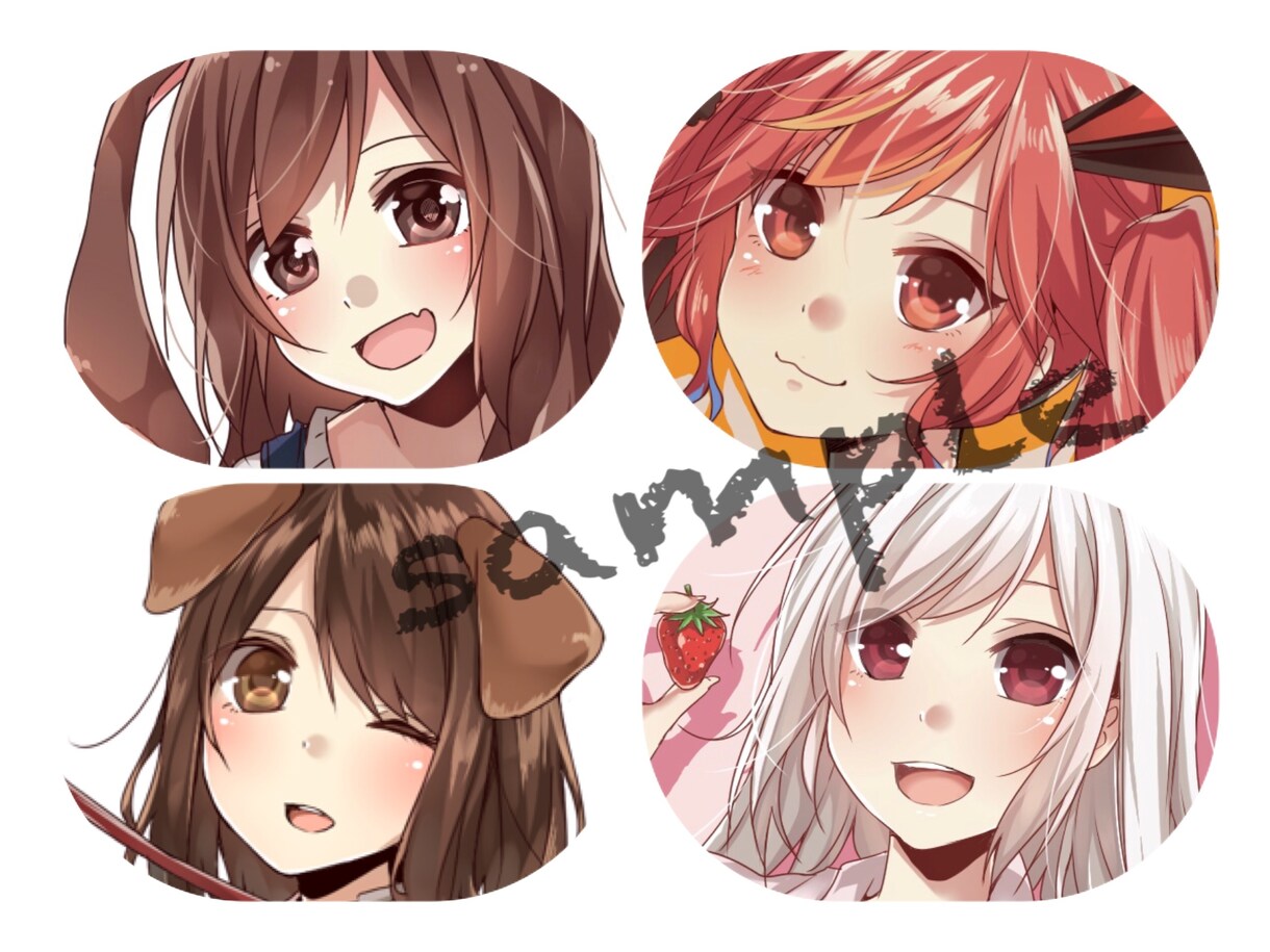SNSに使える可愛いアイコン描きます 迅速かつ丁寧なお仕事を心掛けています( ¨̮ )♡ イメージ2