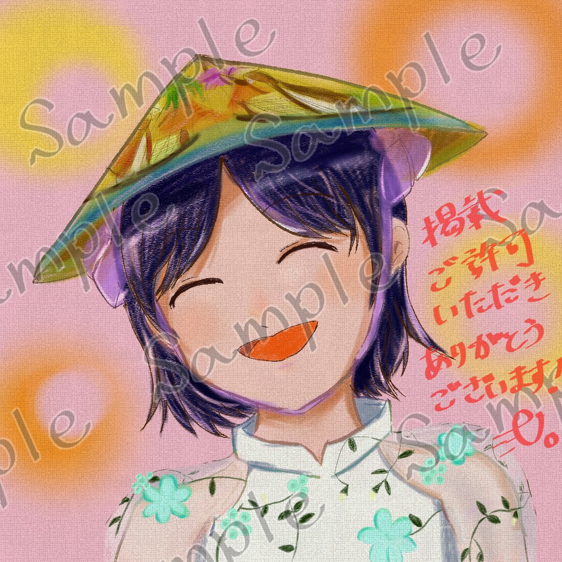 SNSのアイコン・プロフィール画描きます 水彩風・色鉛筆風・デジタル(+￥1000)からお好きなものを イメージ2