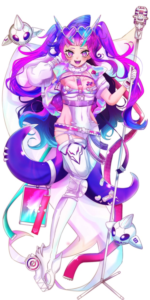 IRIAM イリアムの立ち絵・お着替え制作します ビビットで目を惹くIRIAM立ち絵を制作いたします！ イメージ1