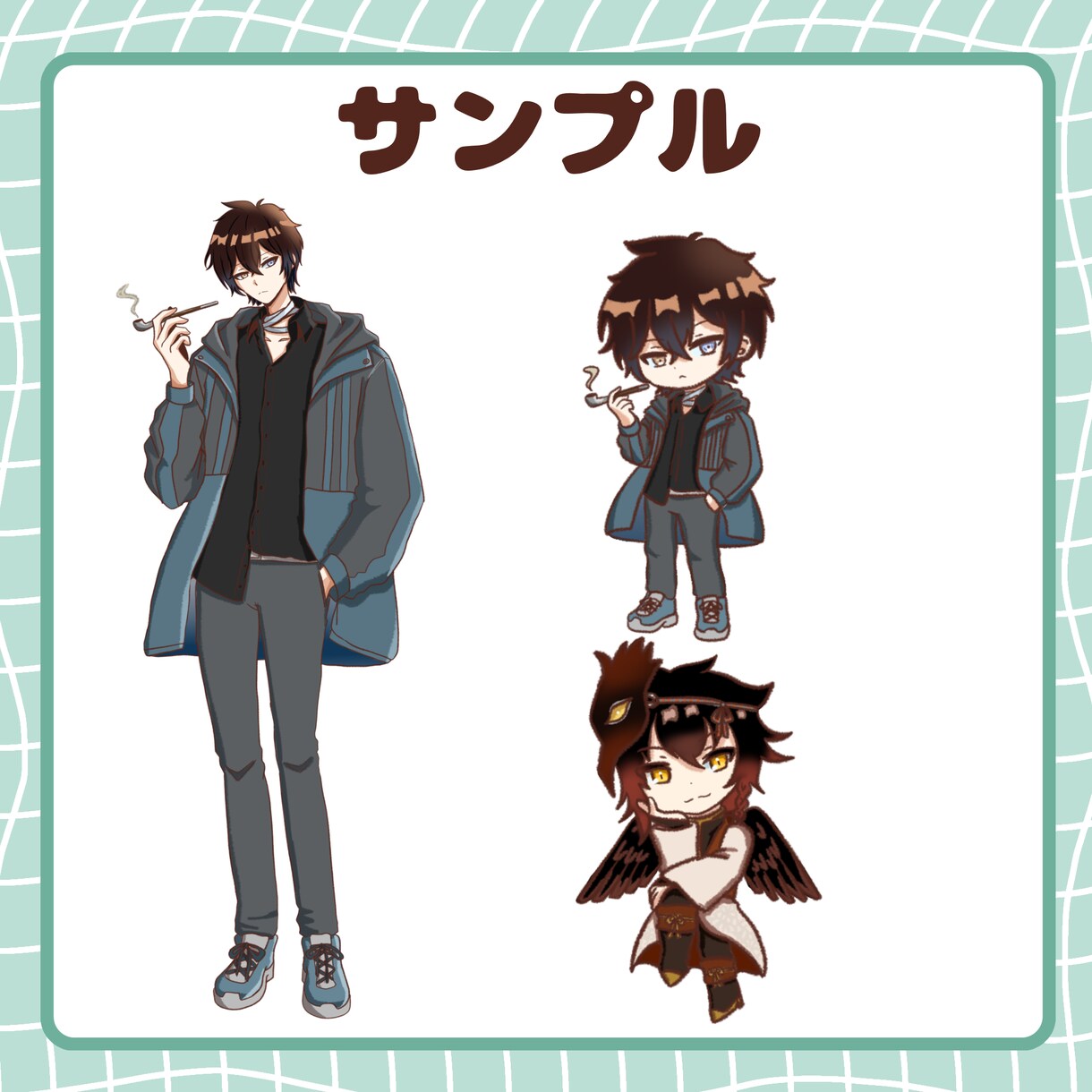商用利用可！IRIAM等で使えるイラスト描きます デビューの方におすすめ！SDイラスト、ネームロゴが揃います！ イメージ7
