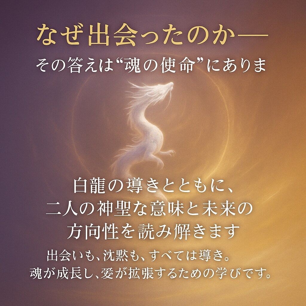 なぜ出会った？魂の使命を霊視します 出会いの本当の役割と魂契約を伝えます イメージ3
