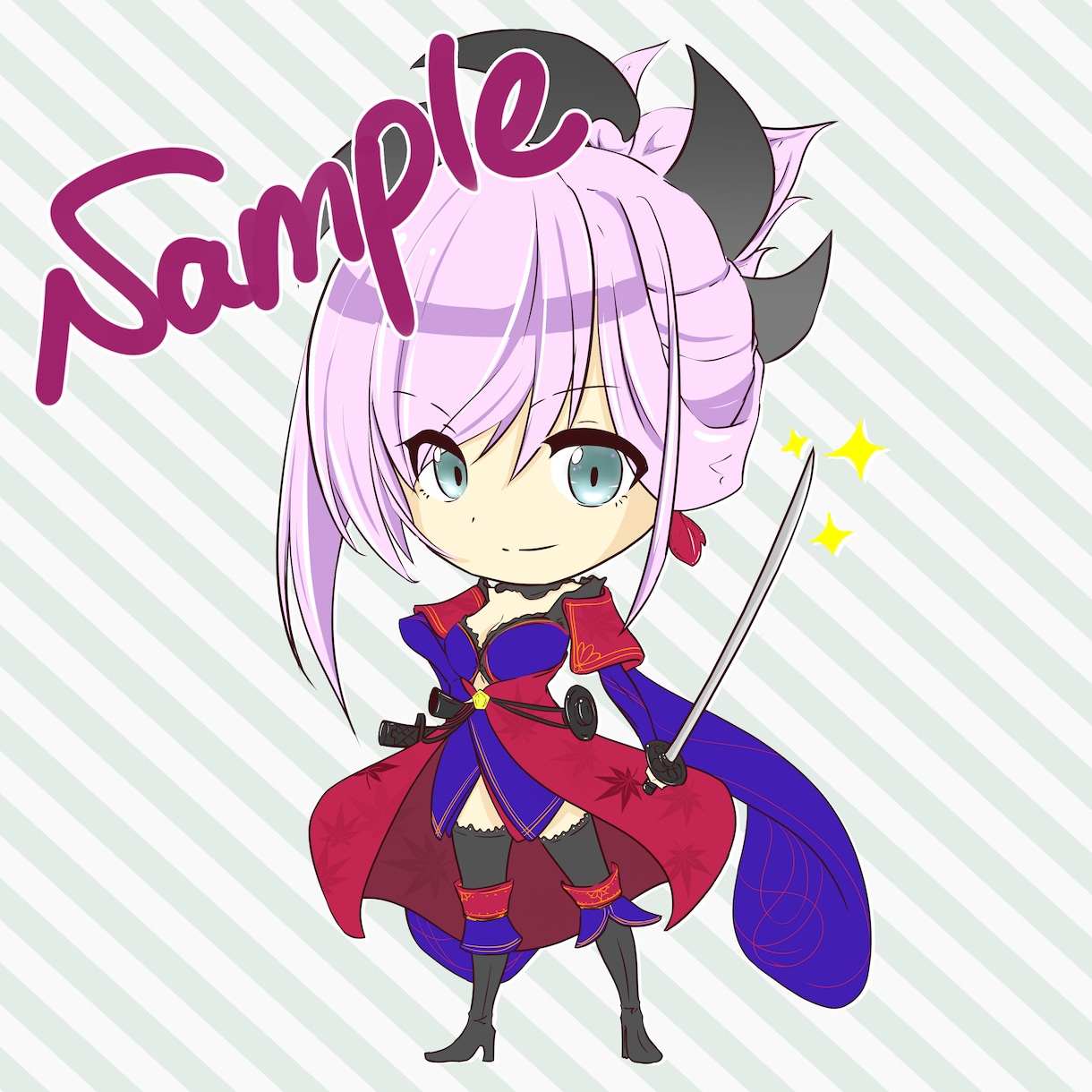 SNSアイコンを描かせていただきます オリジナルキャラクターのアイコンを作成します！ イメージ3