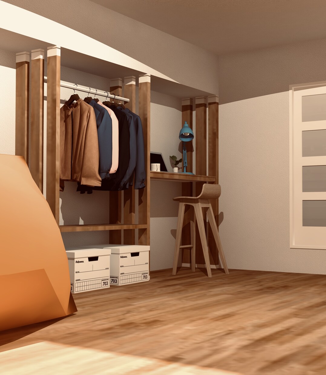 オフィス・住宅等を3DCGでビジュアライズします 【DIY】インテリアを検討したい方必見！※短期納品可 イメージ7