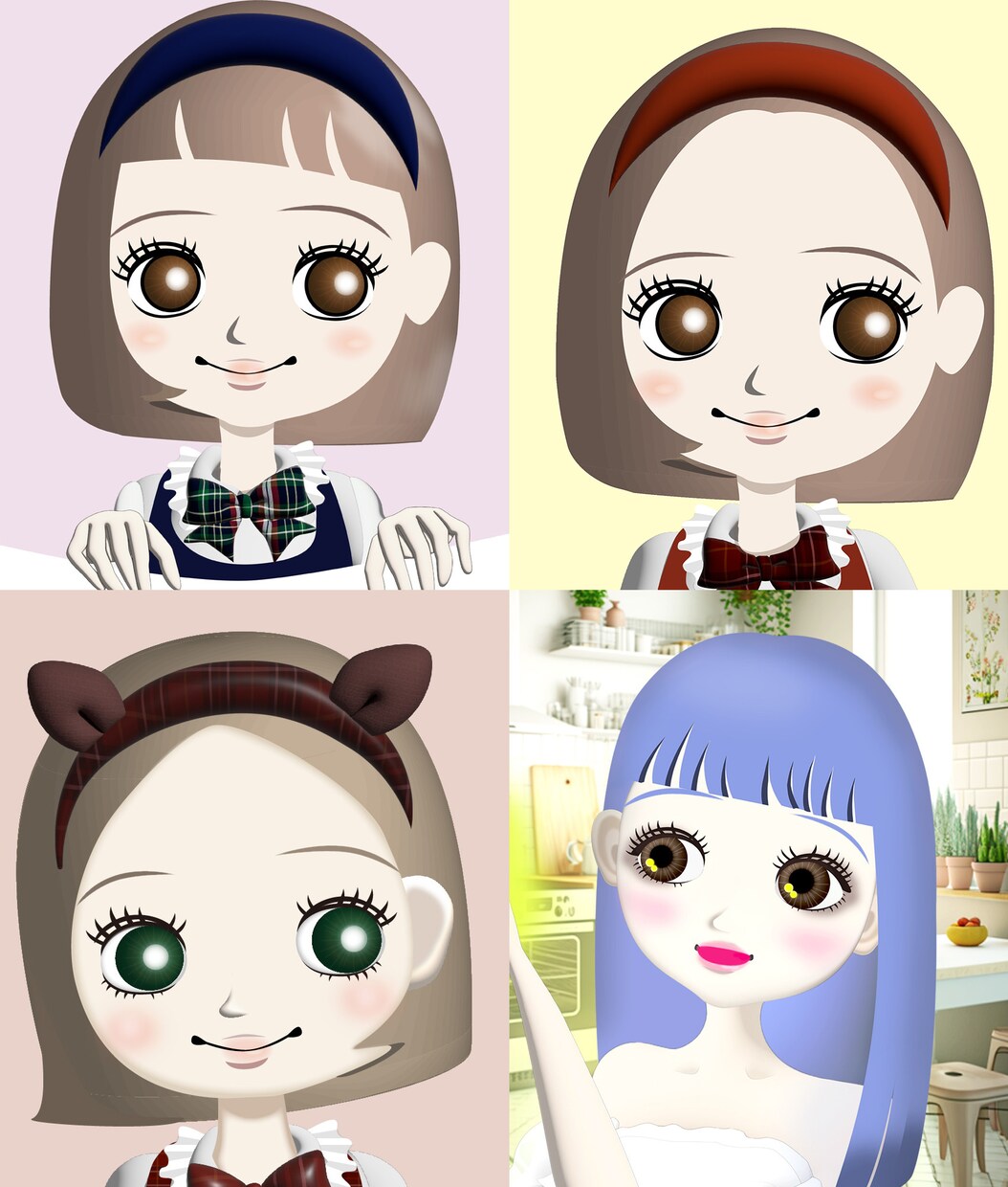 美容、メイク、ファッション用キャラクターをつくます オシャレが好きなキャラクターを作成します。メイク好きアバター イメージ3
