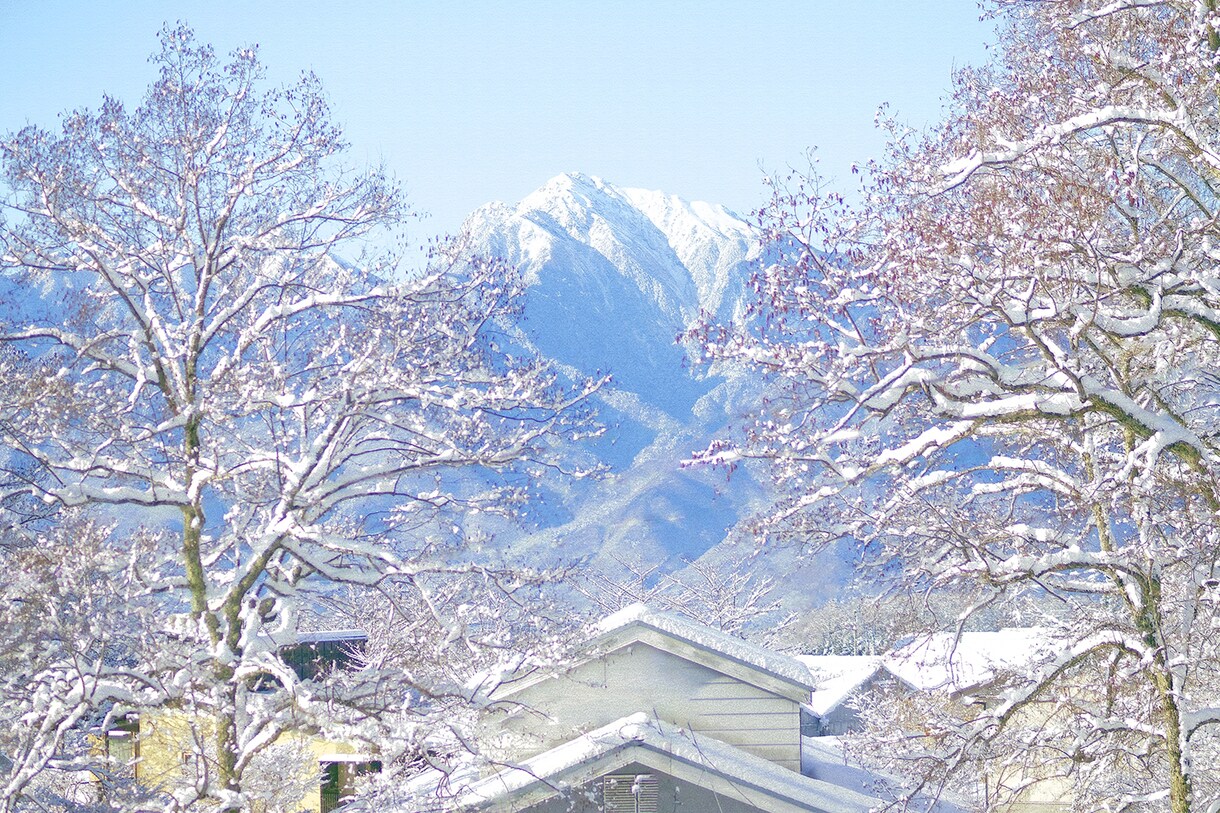 冬アート画像。カードや絵葉書用 6枚組 販売します 雪景色など冬用アート。クリスマス・ニューイヤーご挨拶用です イメージ3