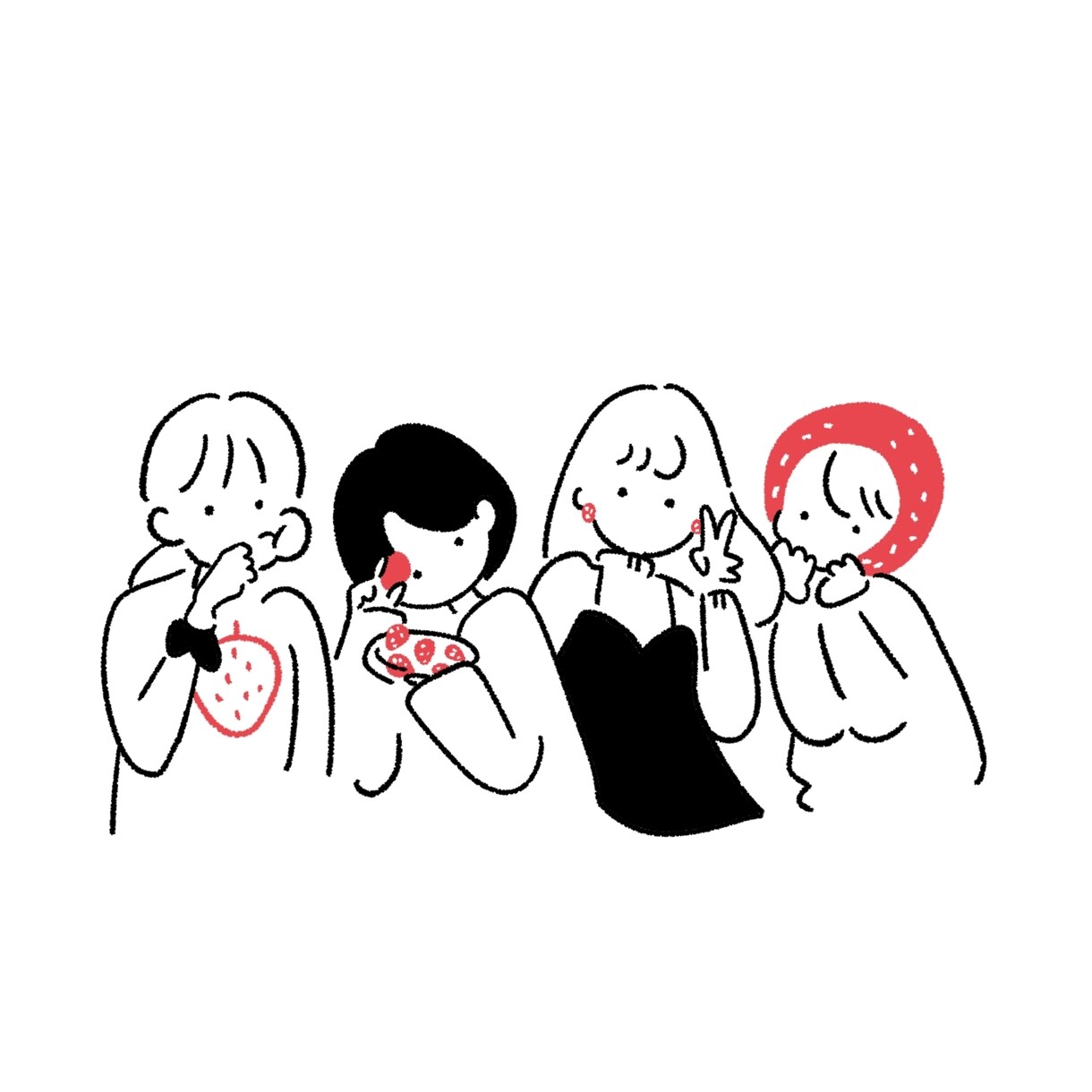 商用可能シンプルで可愛いイラスト制作いたします 癒しになる優しいイラスト提供致します！ イメージ3