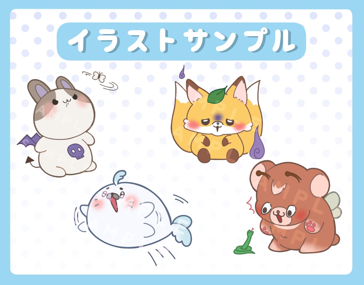 あなただけの愛らしいマスコットをお作りします 商用◎SNSのアイコンやご自身をアニマル化など〜✨️ イメージ7