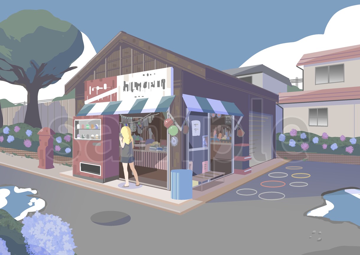 シンプルな絵柄でイラストを描きます 動画、ブログ等での利用はもちろん、商用利用もOK イメージ3